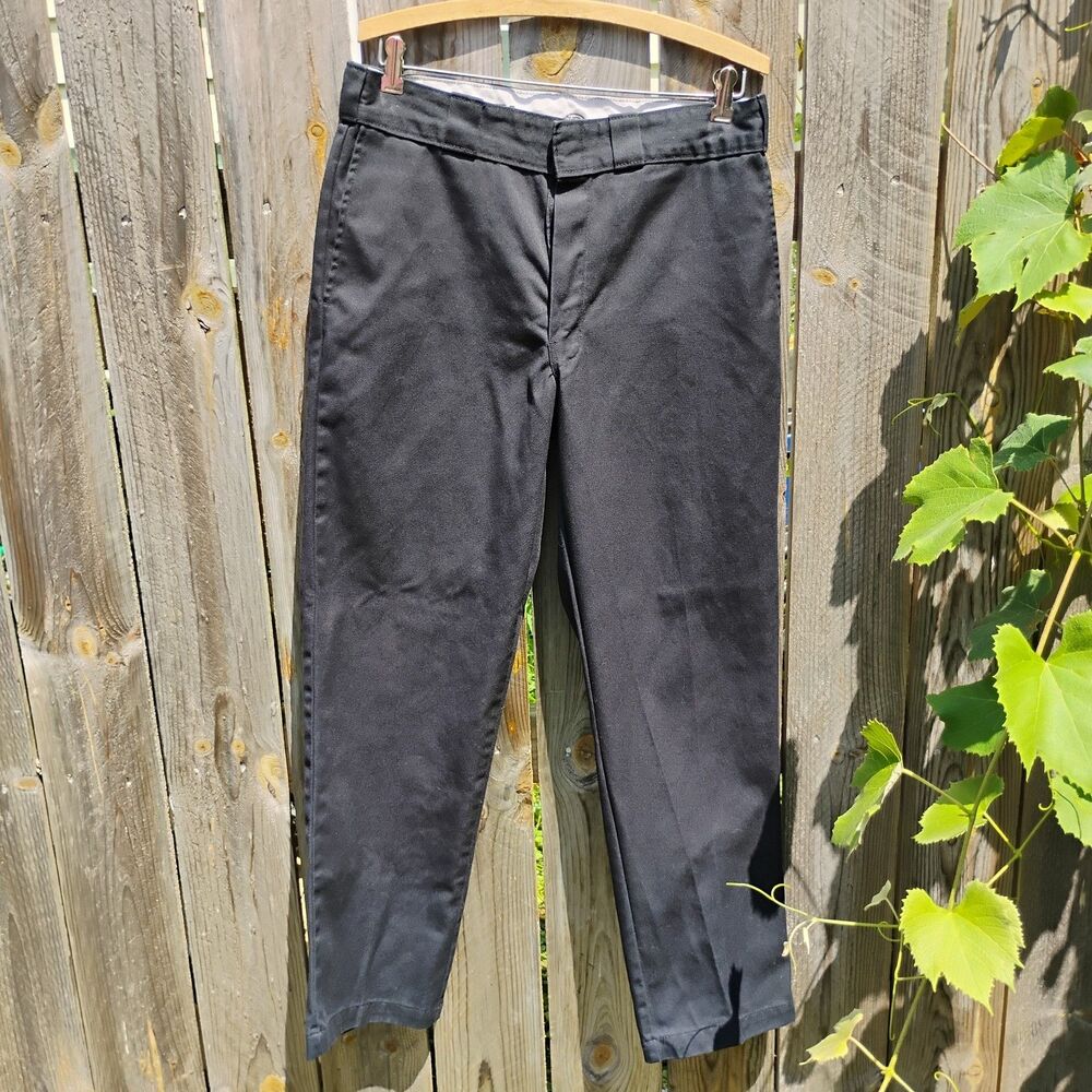 Dickies 874 Original Fit Work Pants Mens 34x30 Black Heavy Duty Twill Chino